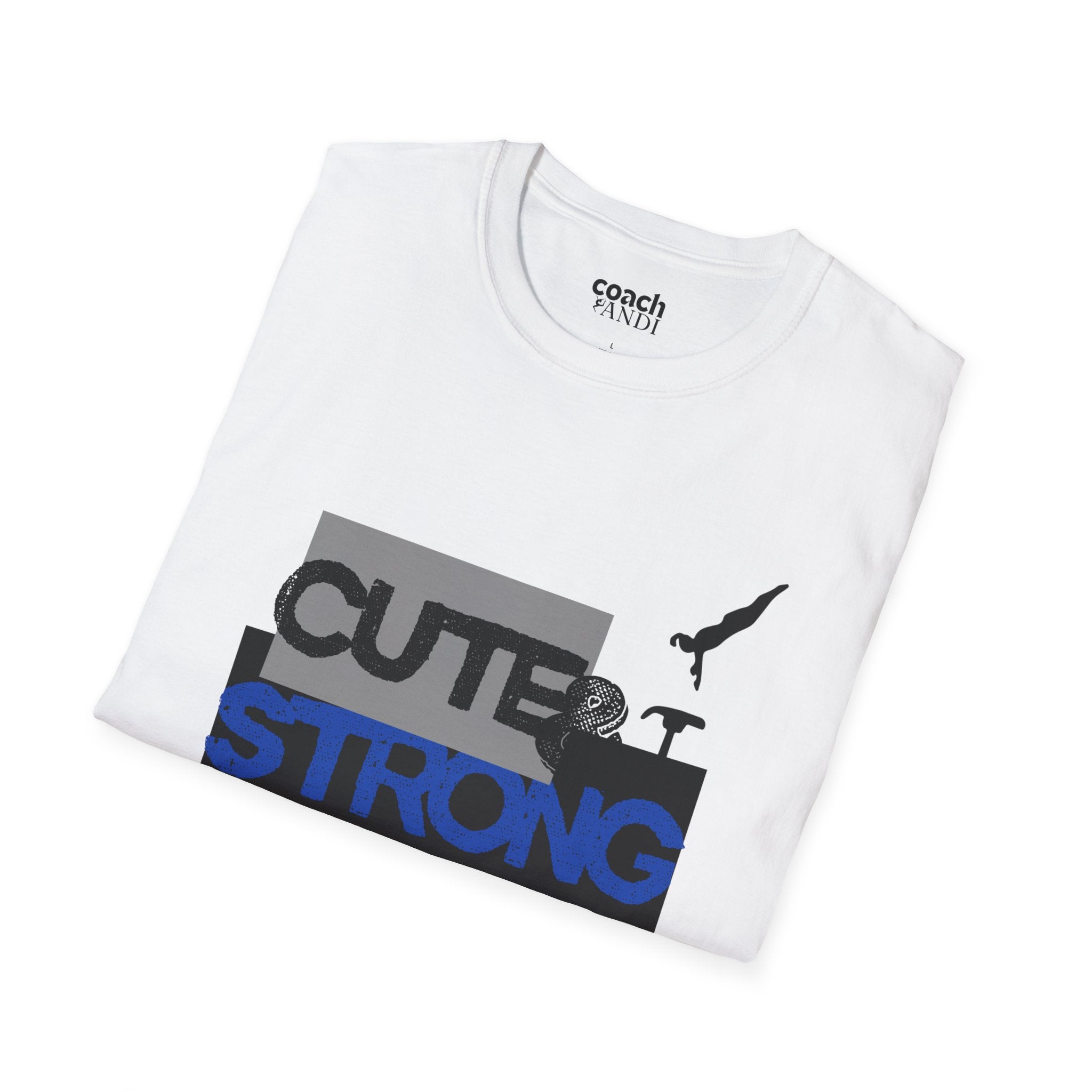 Cute & Strong Tshirt - Purple/Black (Adult)