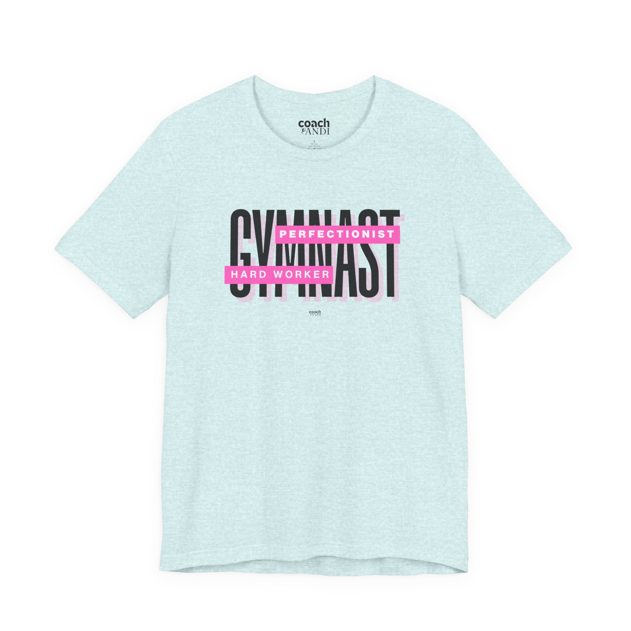 Gymnast Hard Worker Tshirt - Pink (Adult)