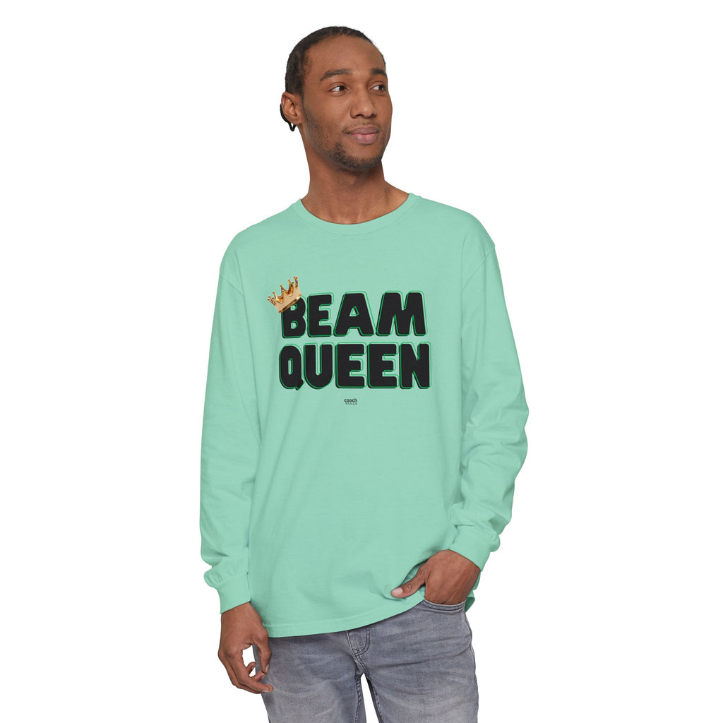 Beam Queen - Black/Green (Adult Long Sleeve Shirt)