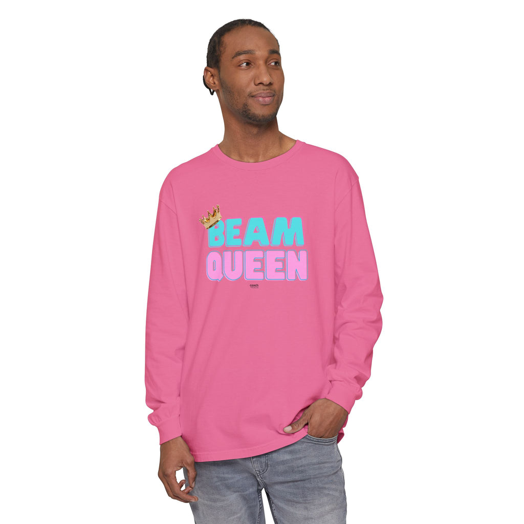 Beam Queen - Aqua/Pink (Adult Longsleeve Shirt)