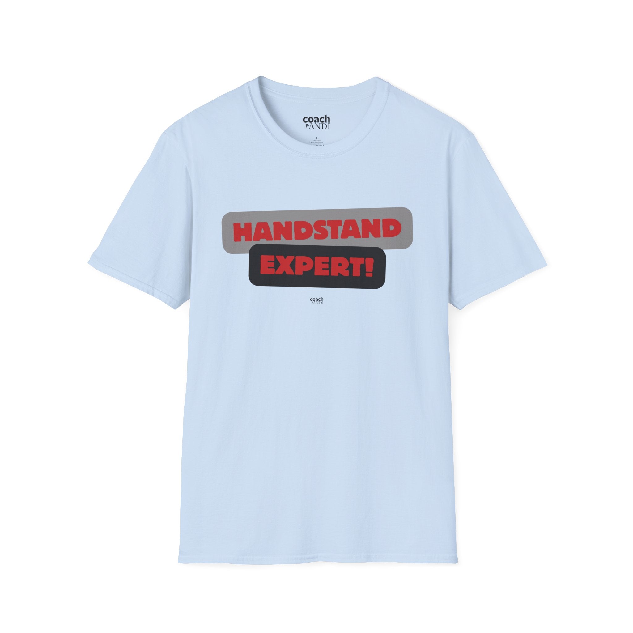 Handstand Expert Tshirt - Red/Black (Adult)