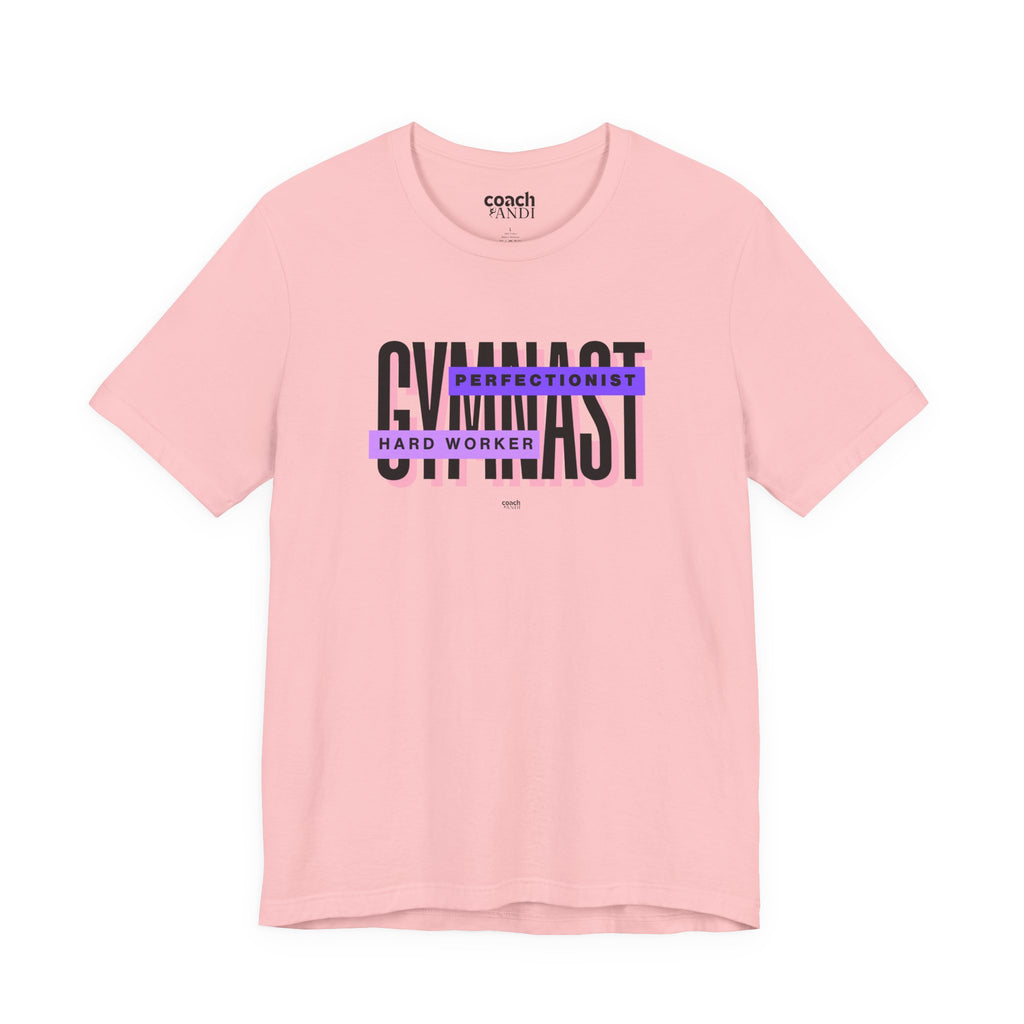 Gymnast Hard Worker Tshirt - Purple (Adult)