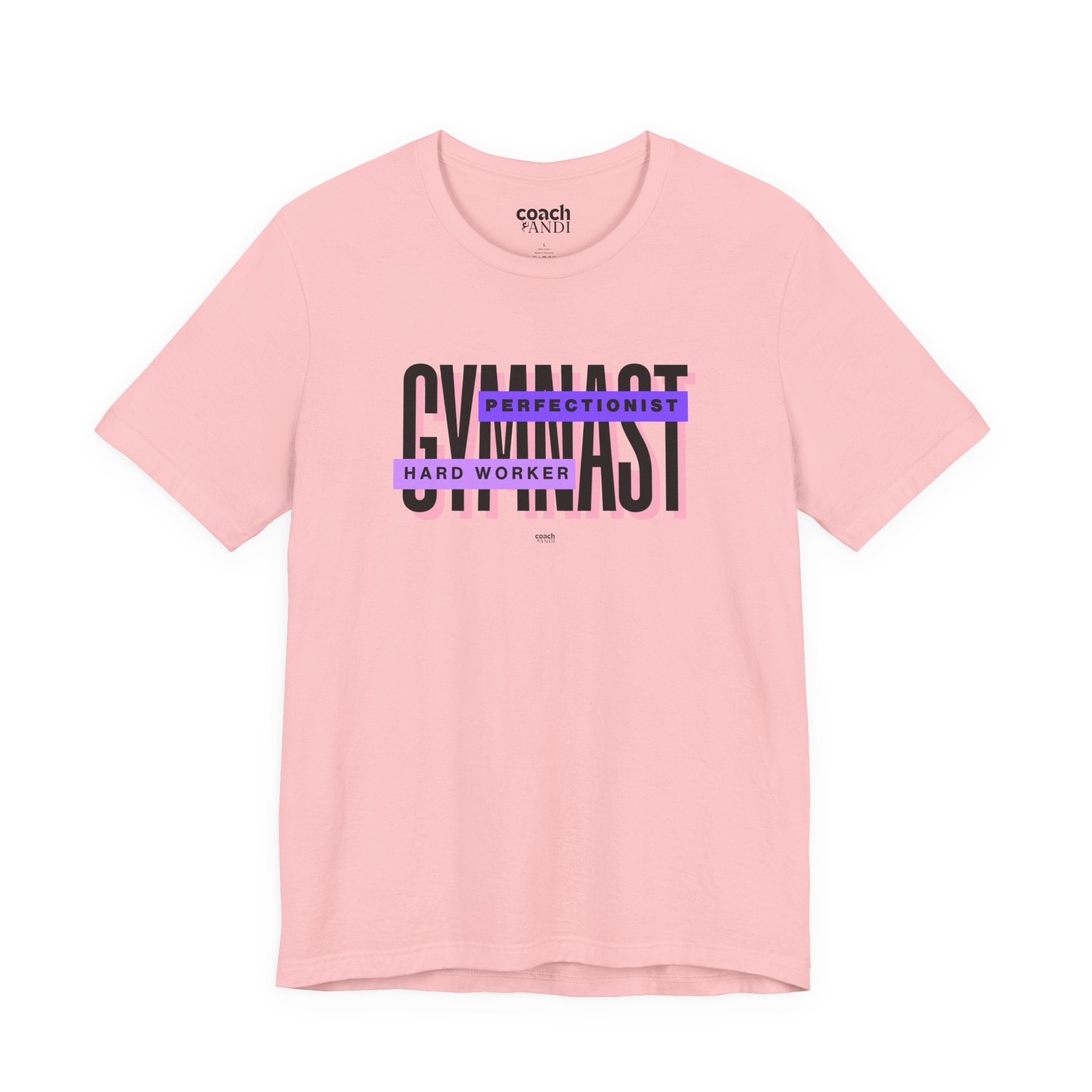 Gymnast Hard Worker Tshirt - Purple (Adult)