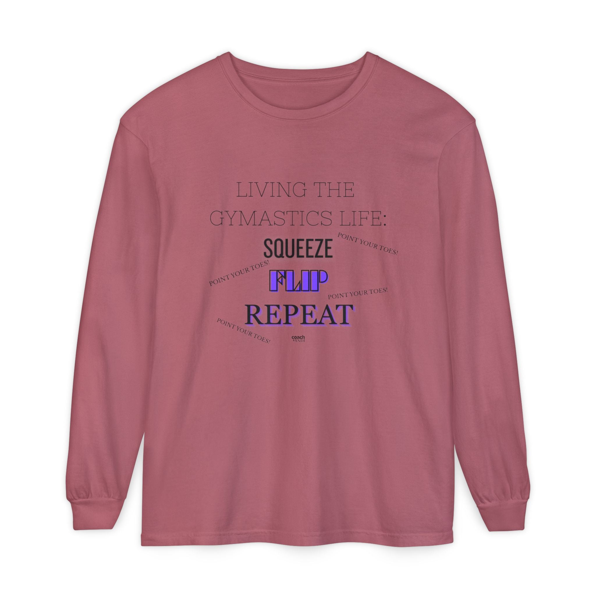 Squeeze Flip Repeat - Purple (Adult Longsleeve Shirt)