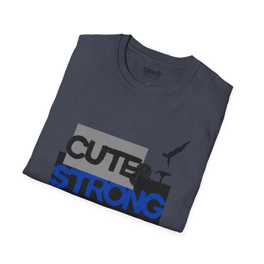 Cute & Strong Tshirt - Purple/Black (Adult)