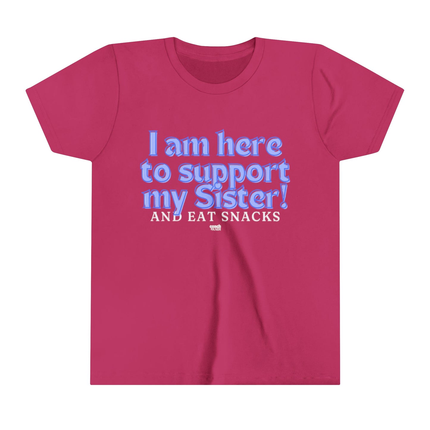 Sister Snack Support-Blue (Youth Short Sleeve Tee)