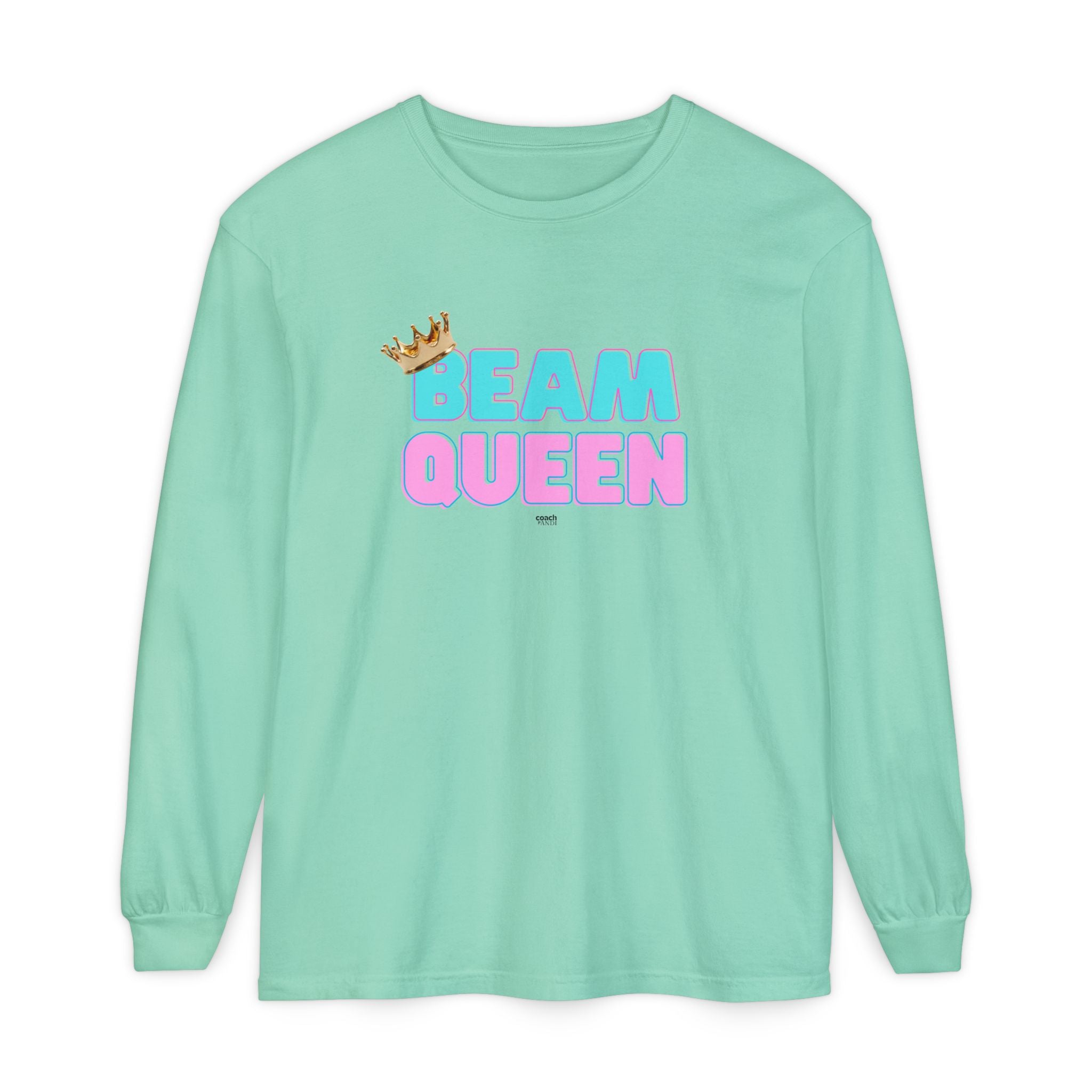 Beam Queen - Aqua/Pink (Adult Longsleeve Shirt)