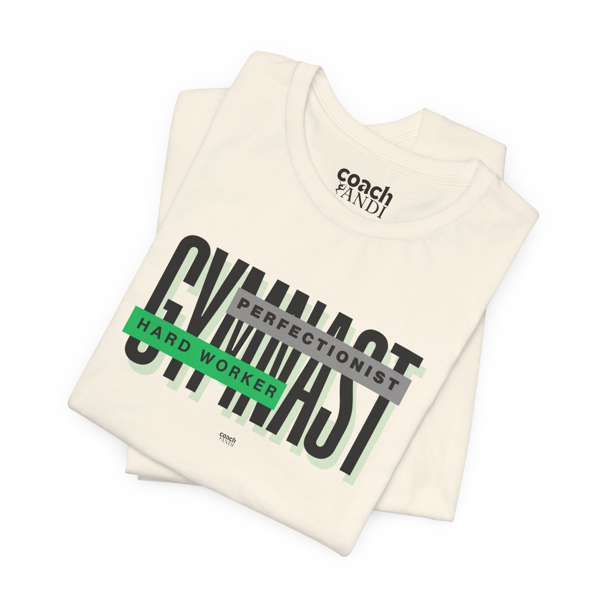 Gymnast Hard Worker Tshirt - Green (Adult)