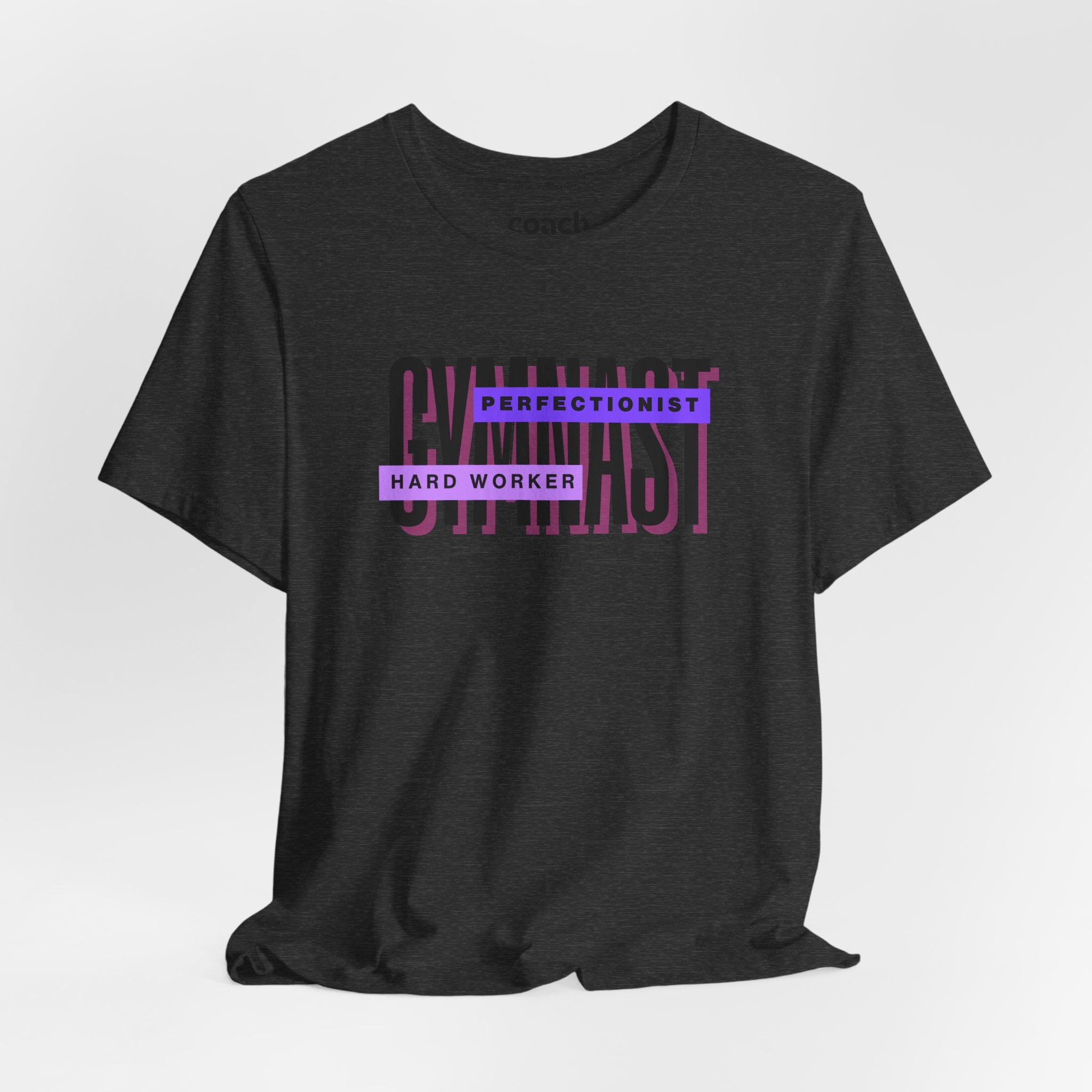 Gymnast Hard Worker Tshirt - Purple (Adult)
