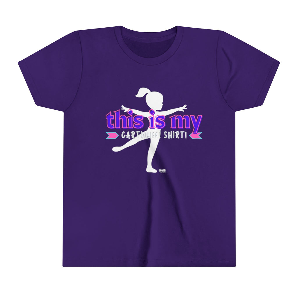 My Cartwheel Shirt-Purple/Pink (Youth Short Sleeve Tee)
