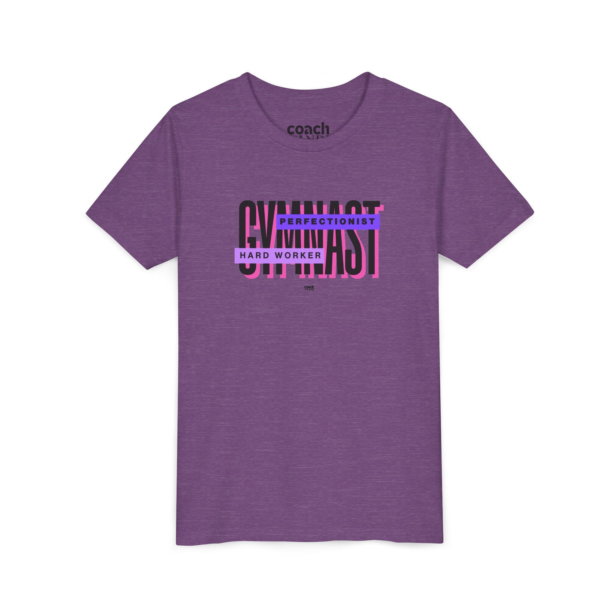 Gymnast Hard Worker Tshirt - Purple (Youth)