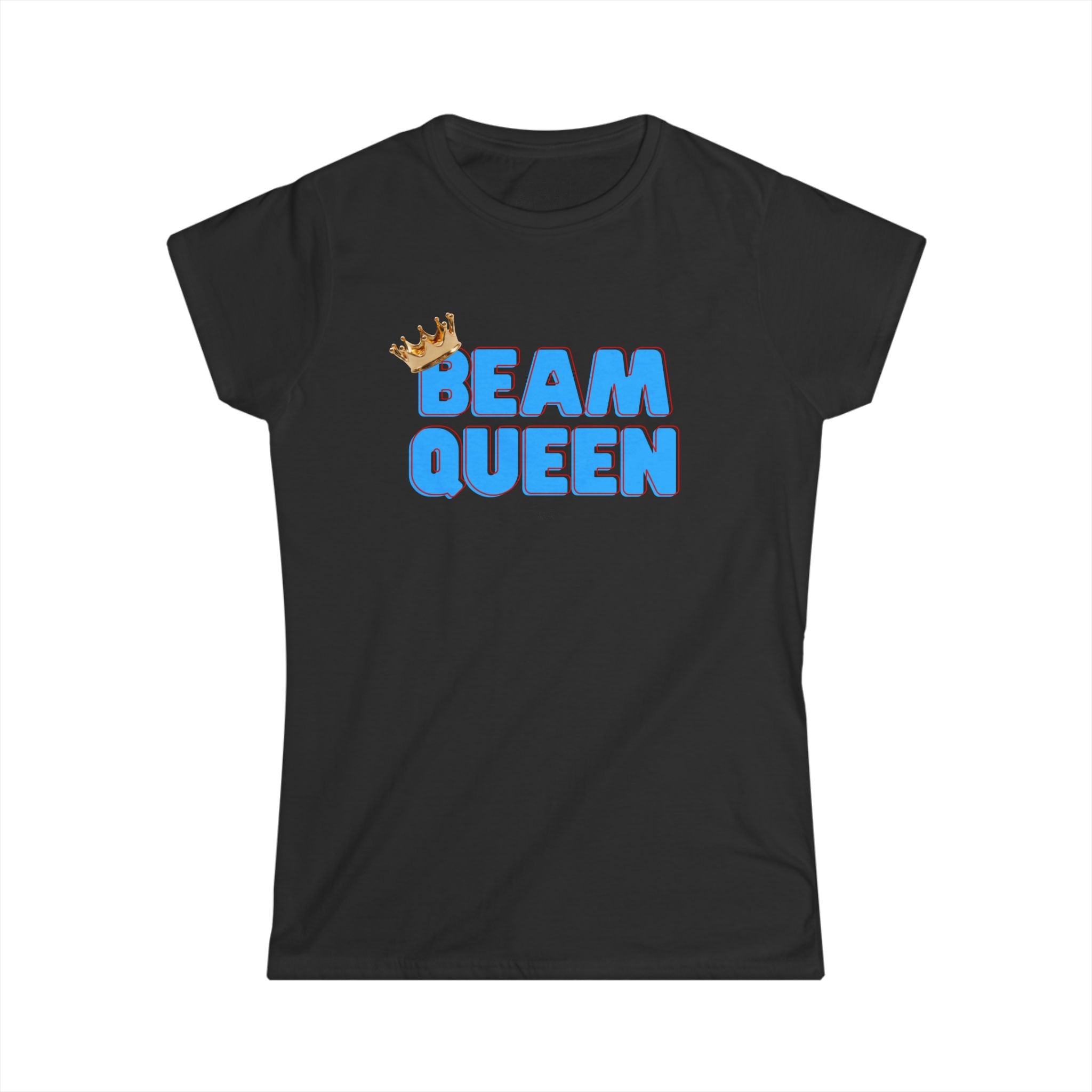 Beam Queen T-Shirt - Lt Blue/Red