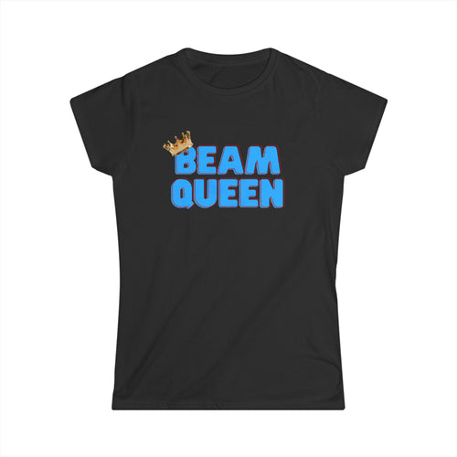 Beam Queen T-Shirt - Lt Blue/Red