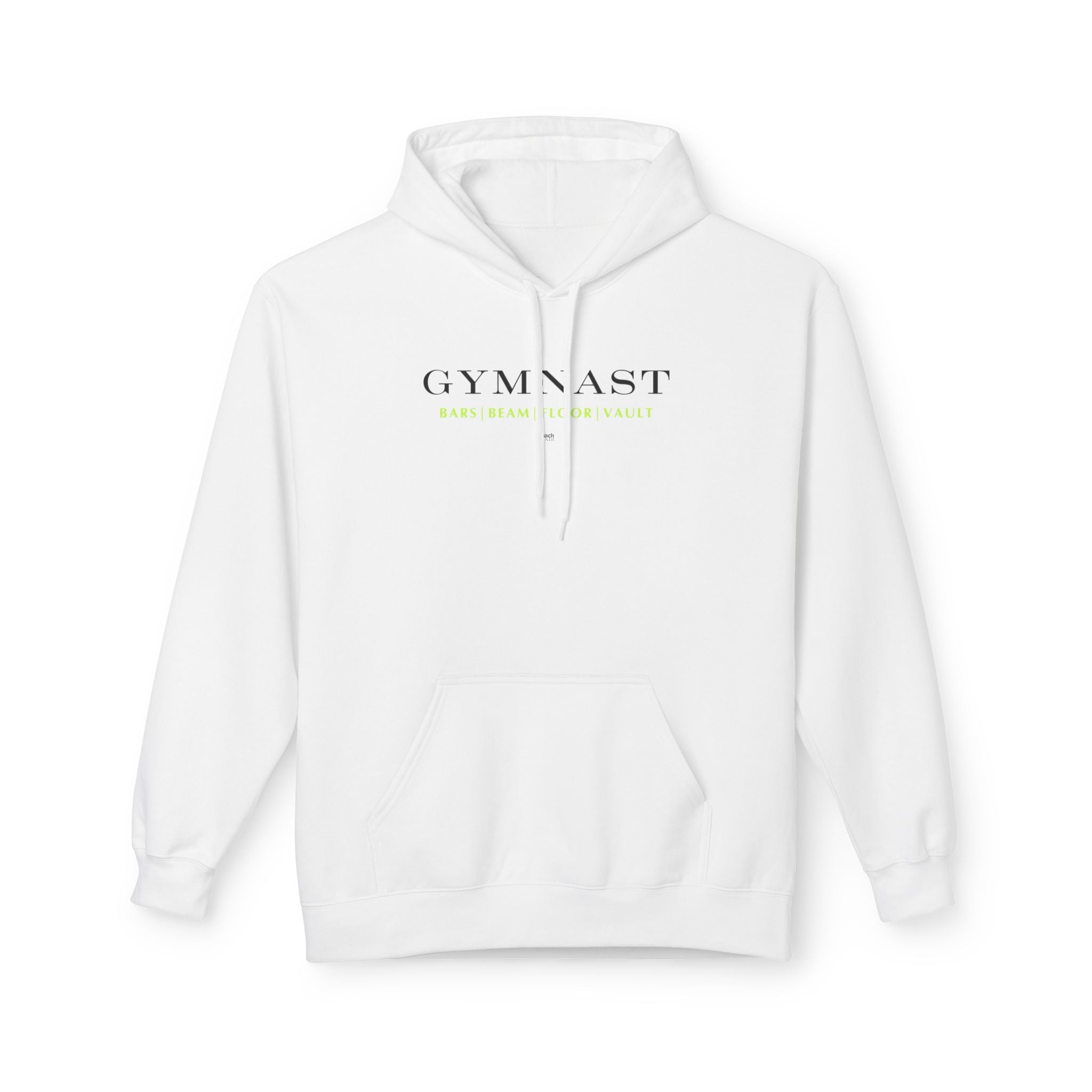 GYMNAST (Bars Beam Floor Vault) Hoodie - Lime (Adult)