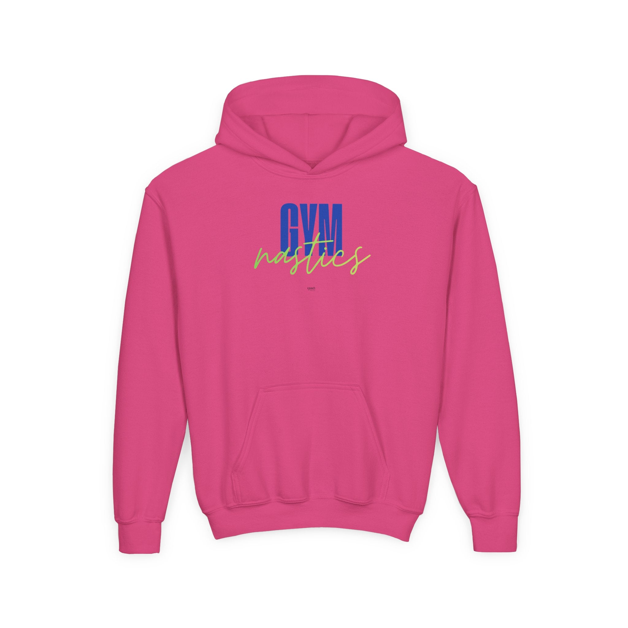 GYMnastics Hoodie - Blue/Lime (Youth)