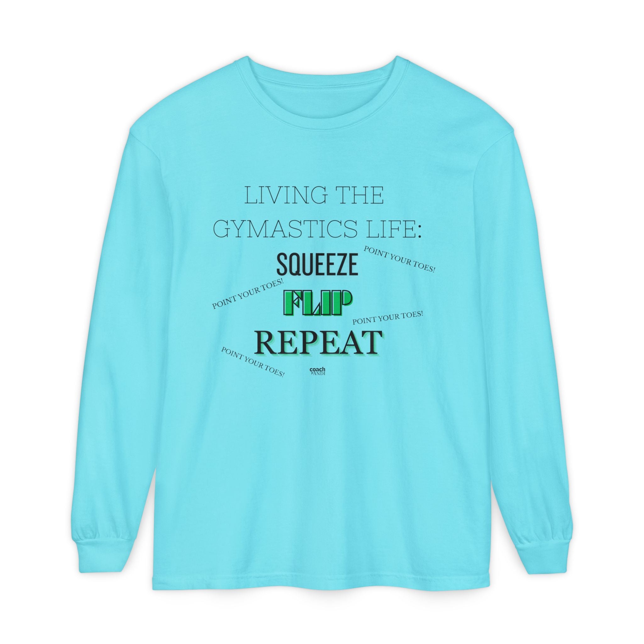 Squeeze Flip Repeat -Green (Adult Longsleeve Shirt)