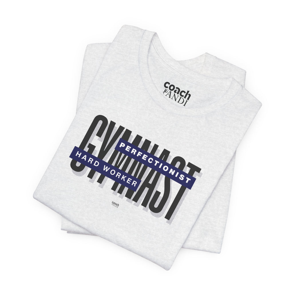 Gymnast Hard Worker Tshirt - Blue (Adult)