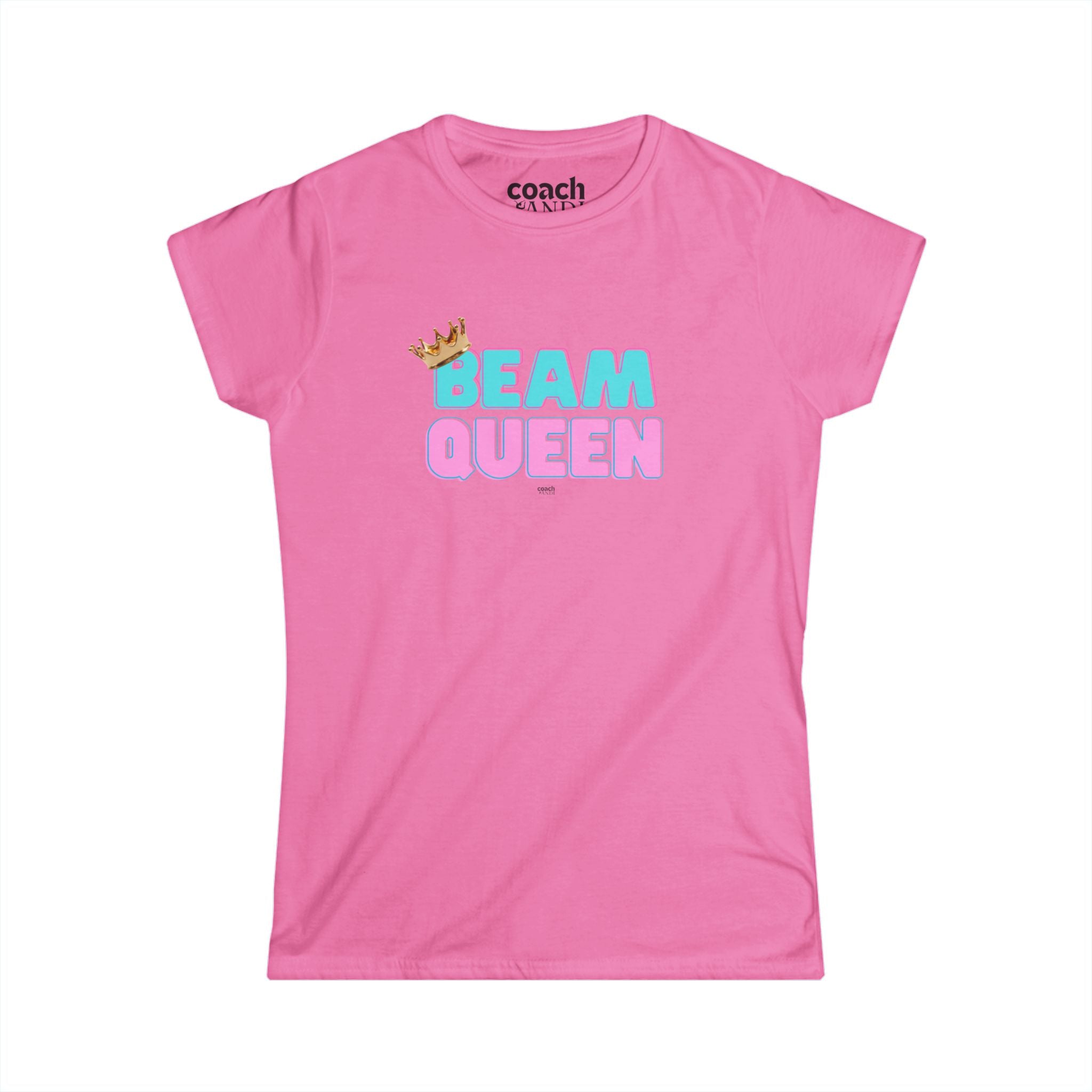 Beam Queen T-Shirt - Aqua/Pink