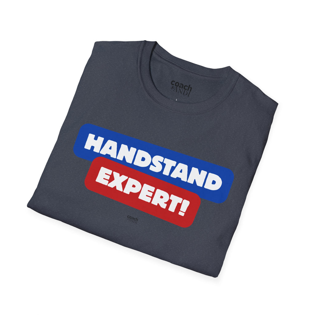 Handstand Expert Tshirt - Red/Blue (Adult)