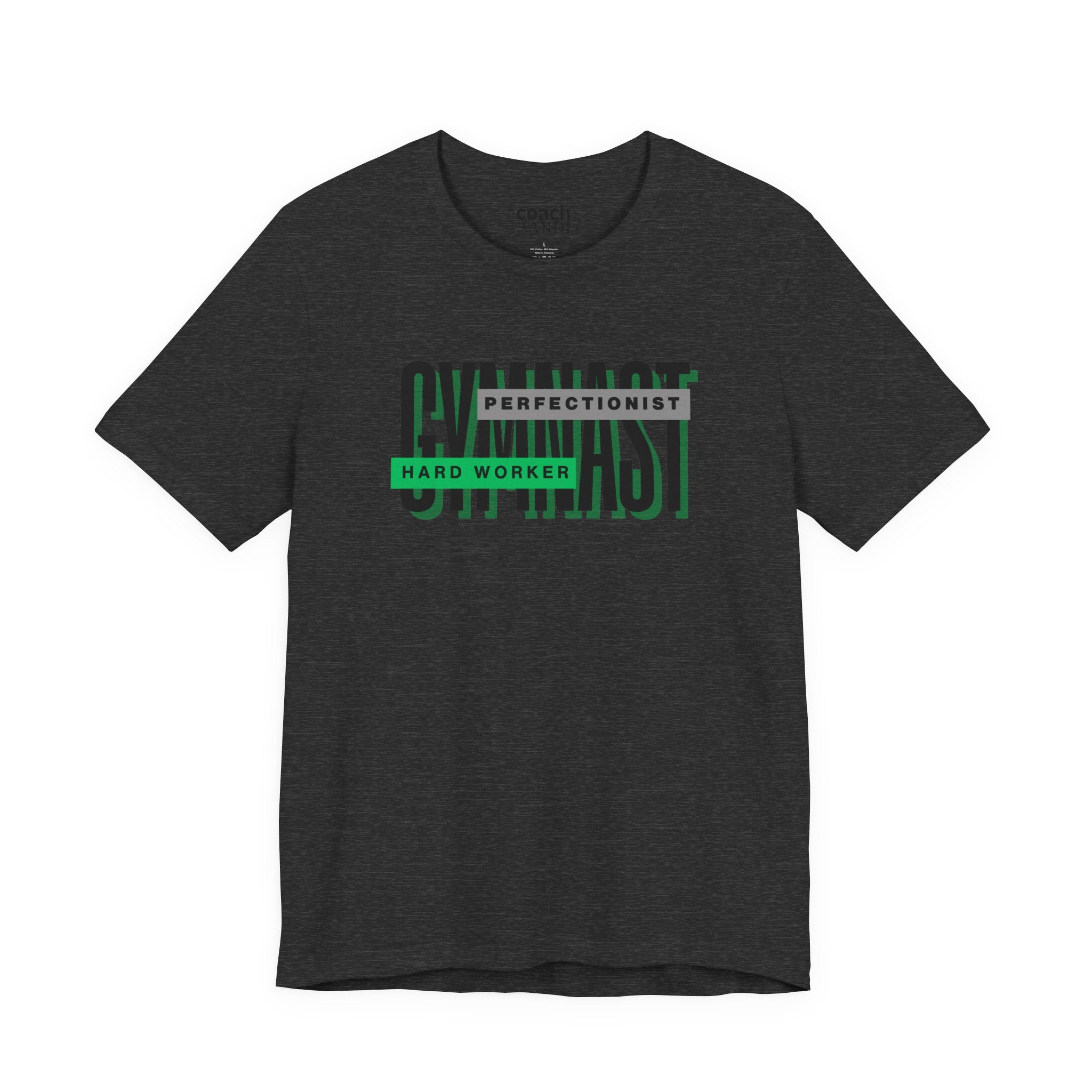 Gymnast Hard Worker Tshirt - Green (Adult)
