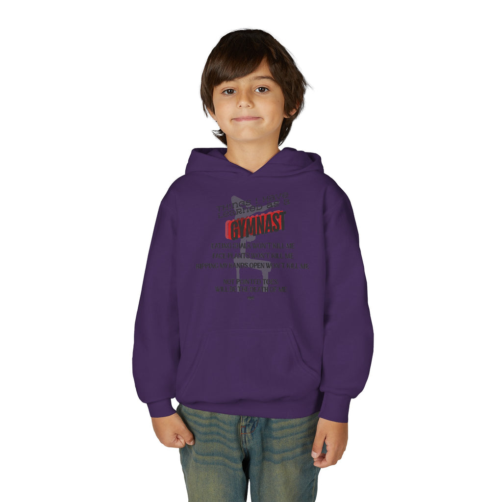 Things I learned as a Gymnast Hoodie - Red (Youth)