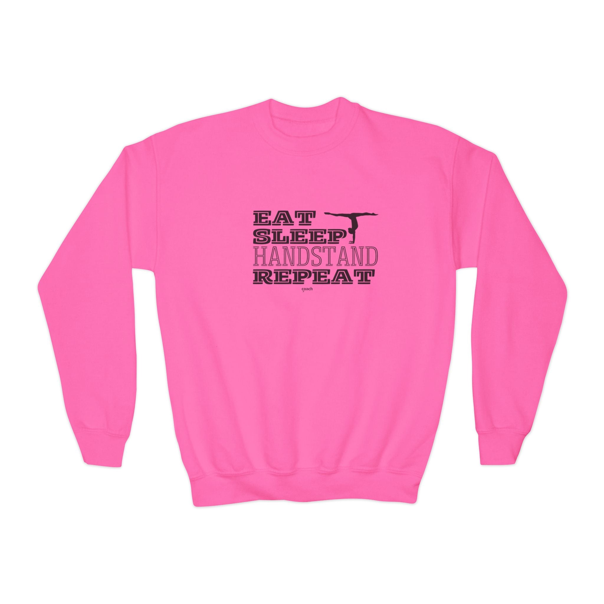 Eat, Sleep, Handstand, Repeat (Youth Crewneck Sweatshirt)