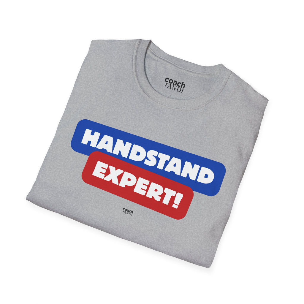 Handstand Expert Tshirt - Red/Blue (Adult)