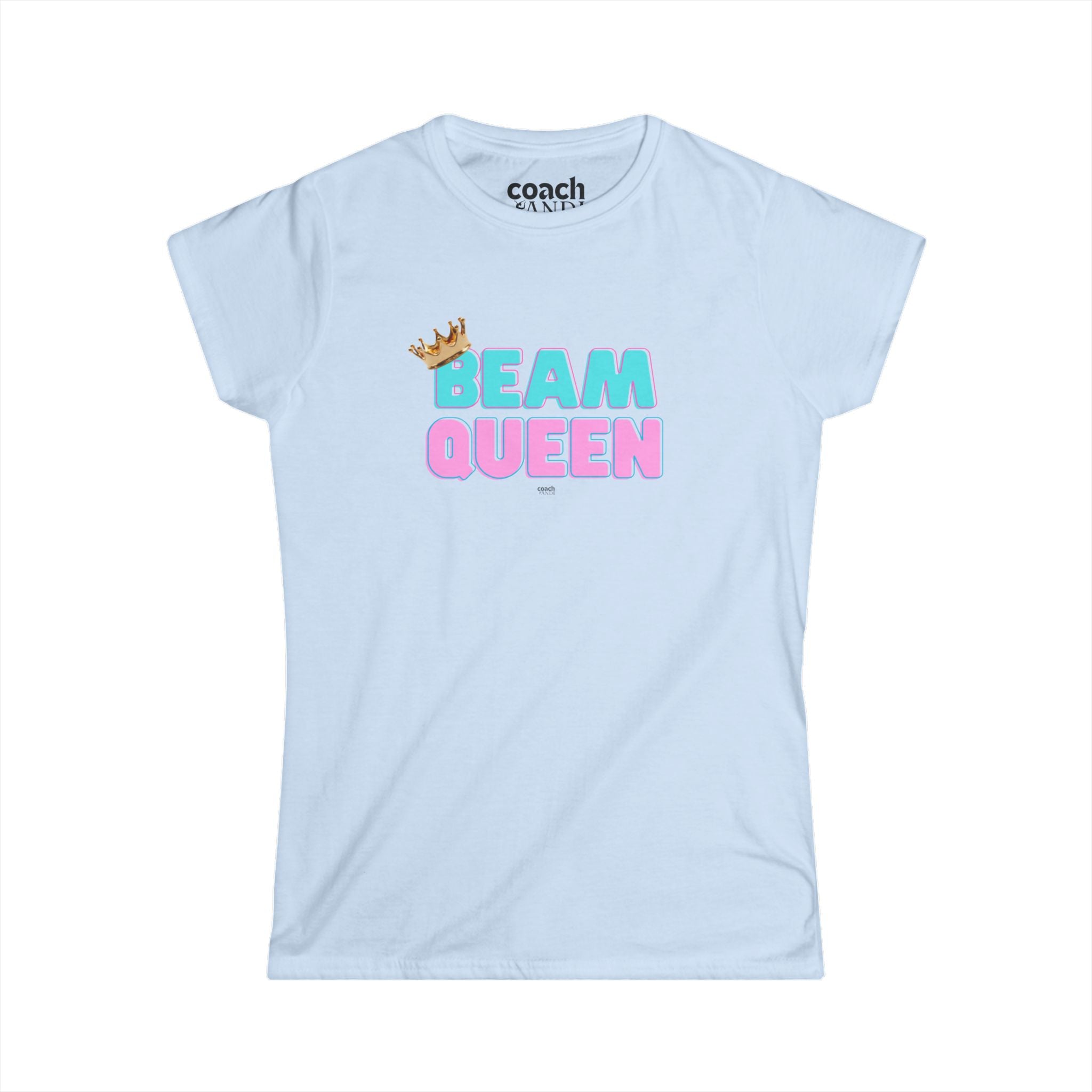 Beam Queen T-Shirt - Aqua/Pink