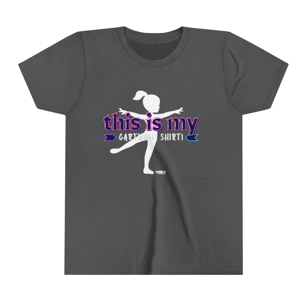 My Cartwheel Shirt-Navy/Pink (Youth Short Sleeve Tee)