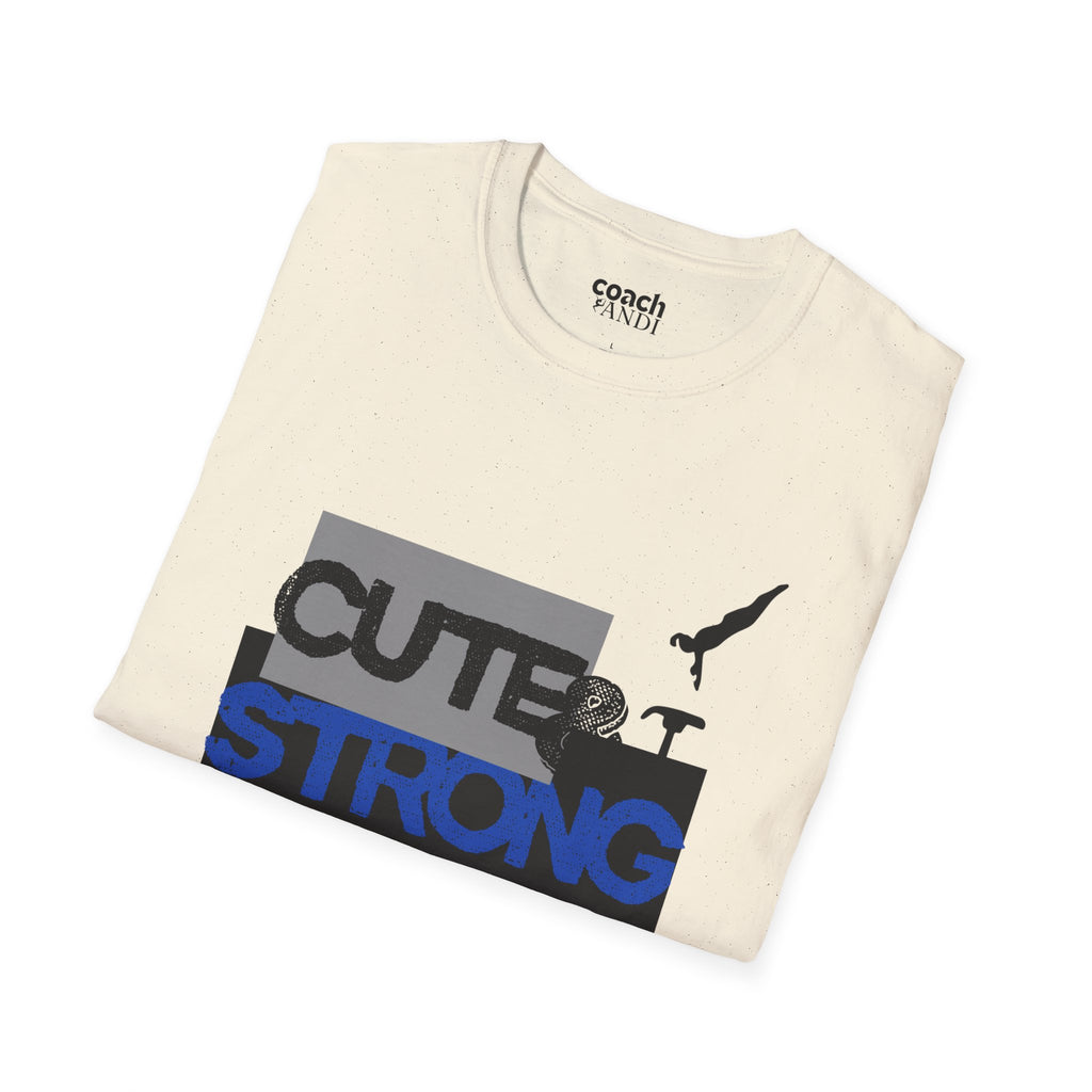 Cute & Strong Tshirt - Purple/Black (Adult)