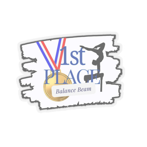 1st Place Balance Beam (Kiss-Cut Stickers)