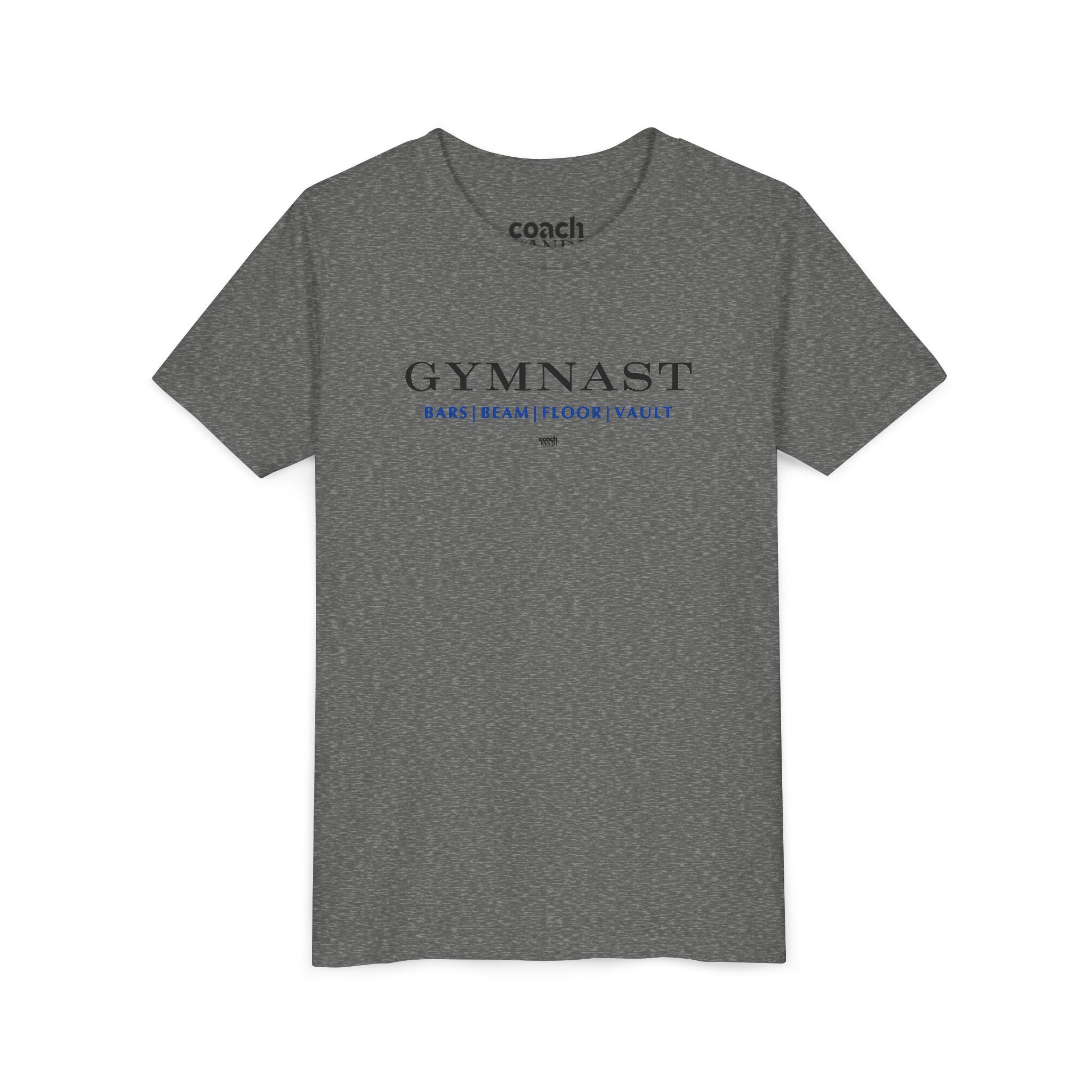 GYMNAST (Bars Beam Floor Vault) Short Sleeve Tee - Blue (Youth)