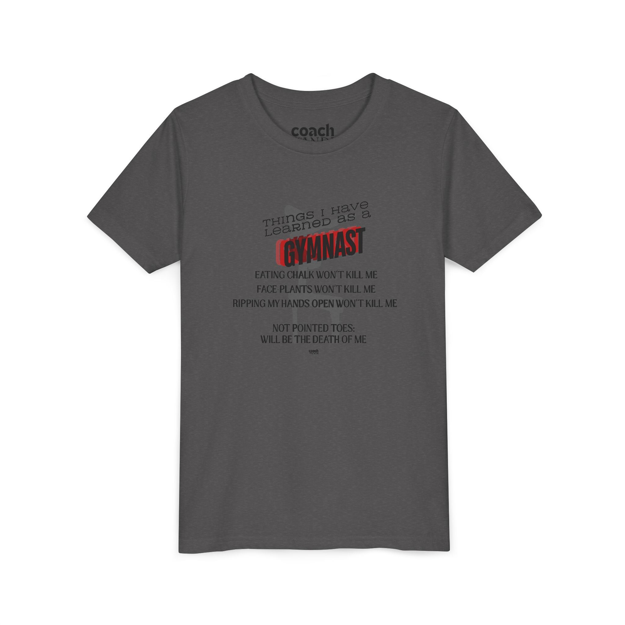 Things I learned as a Gymnast Short Sleeve Tee - Red (Youth)