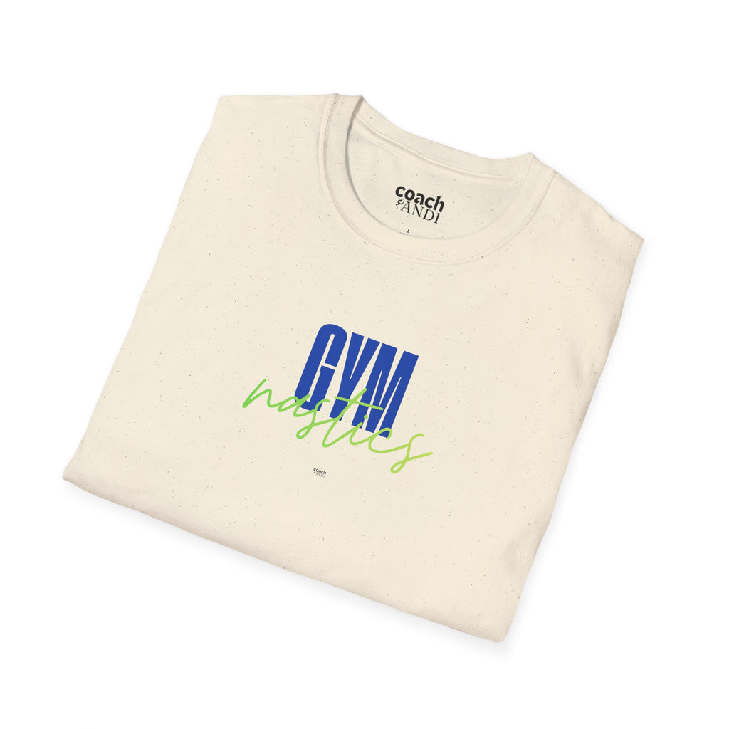 GYMnastics Tshirt - Blue/Lime (Adult)