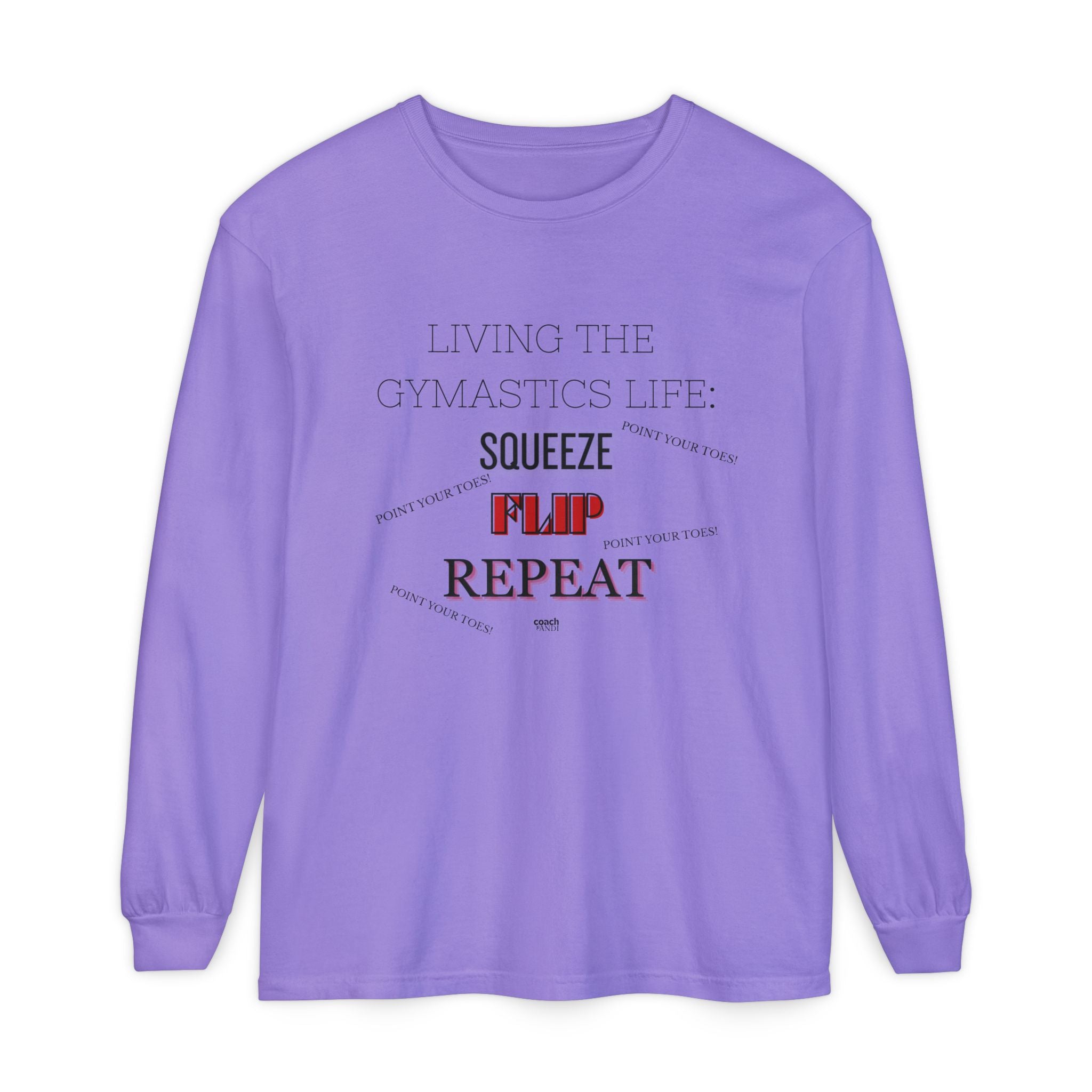 Squeeze Flip Repeat - Red (Adult Longsleeve Shirt)
