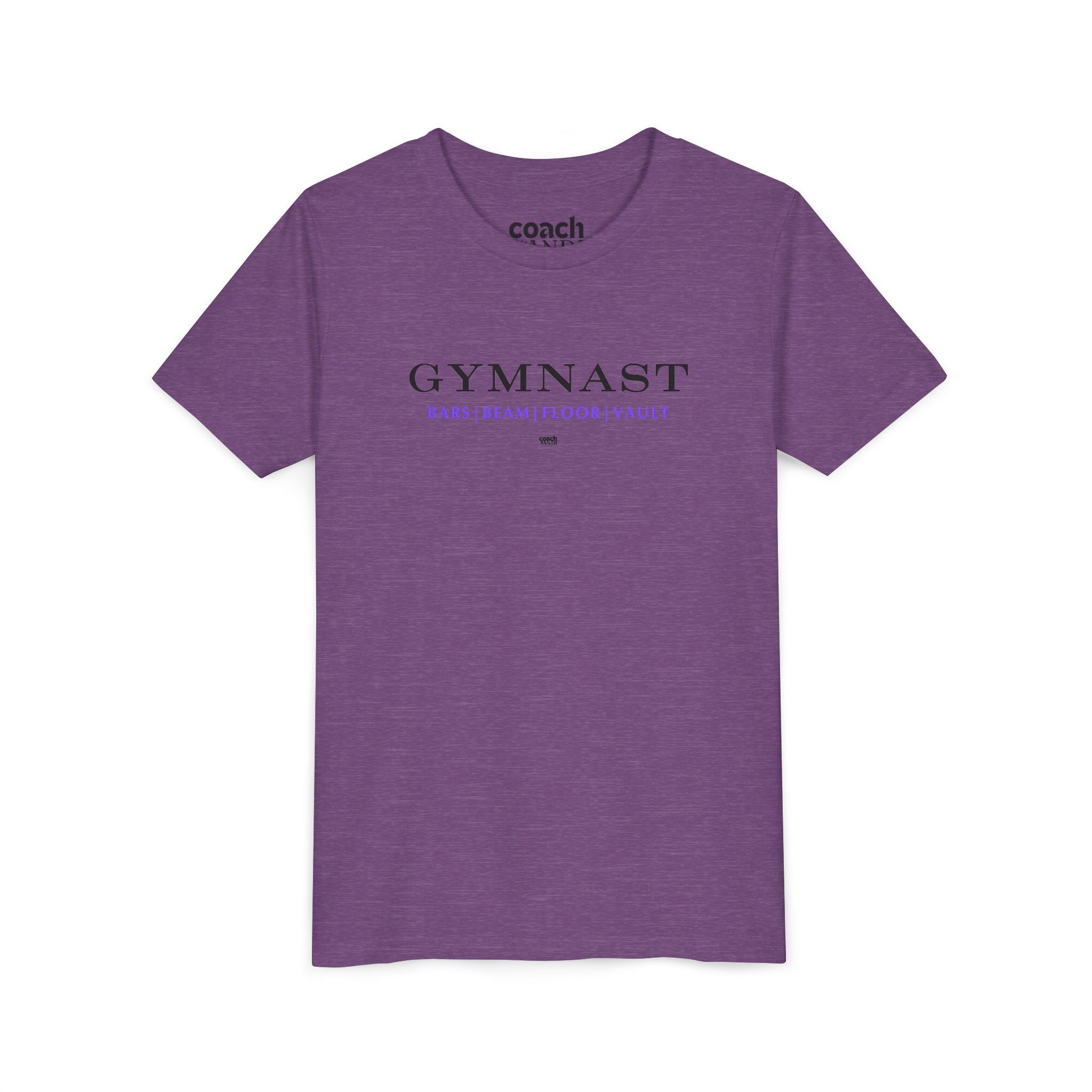 GYMNAST (Bars Beam Floor Vault) Tshirt - Purple (Youth)