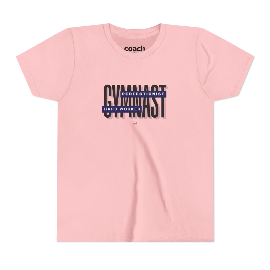 Gymnast Hard Worker Tshirt - Navy (Youth)