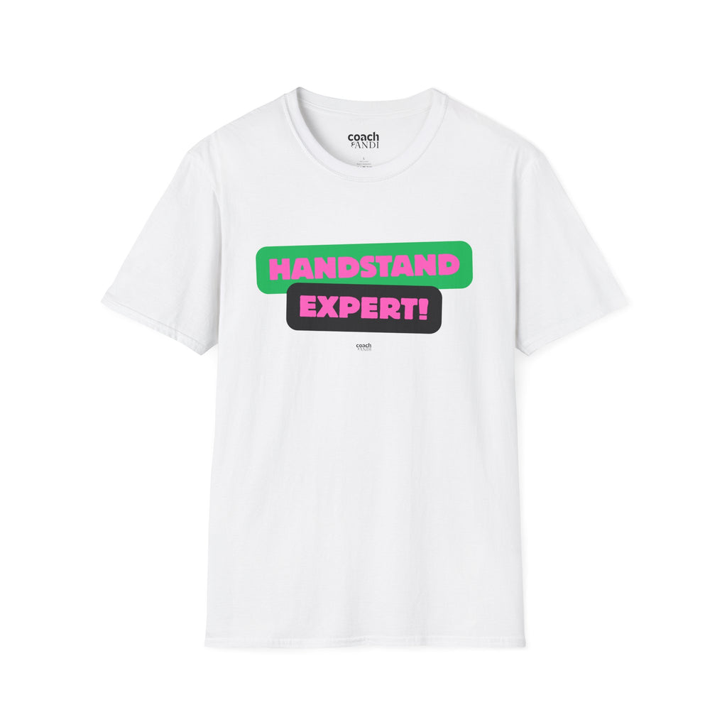 Handstand Expert Tshirt - Green/Pink (Adult)