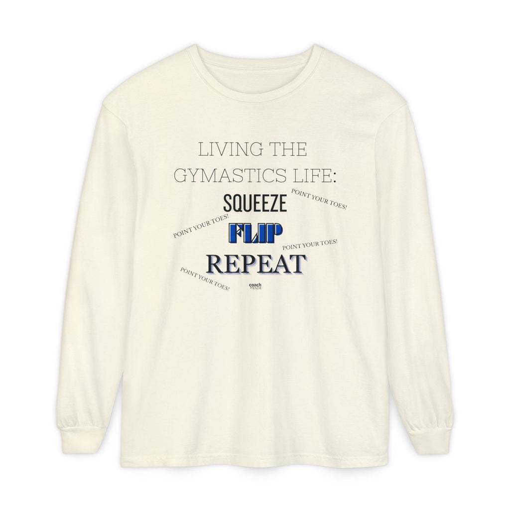 Squeeze Flip Repeat - Blue (Adult Longsleeve Shirt)