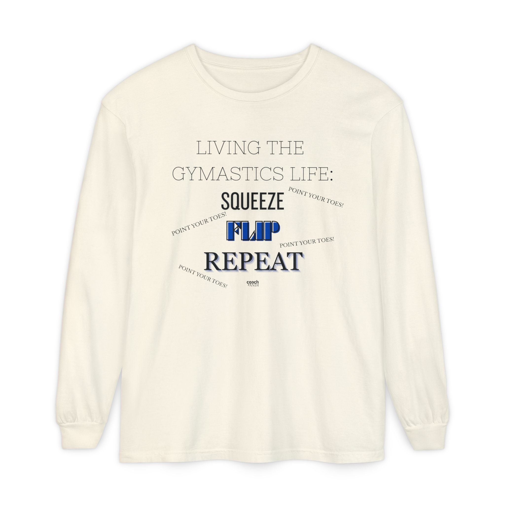 Squeeze Flip Repeat - Blue (Adult Longsleeve Shirt)