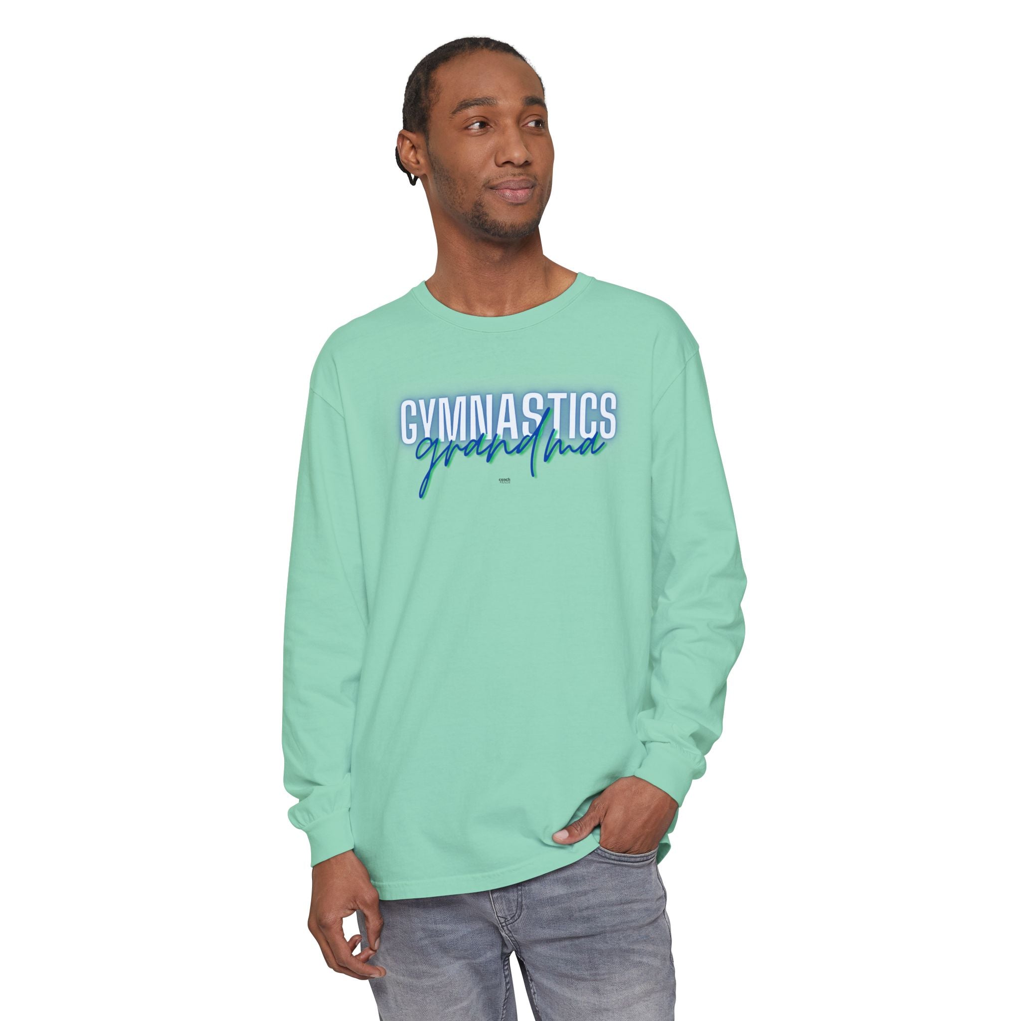 Glow Gym Gma Long Sleeve Shirt - Blue/Green (Adult)