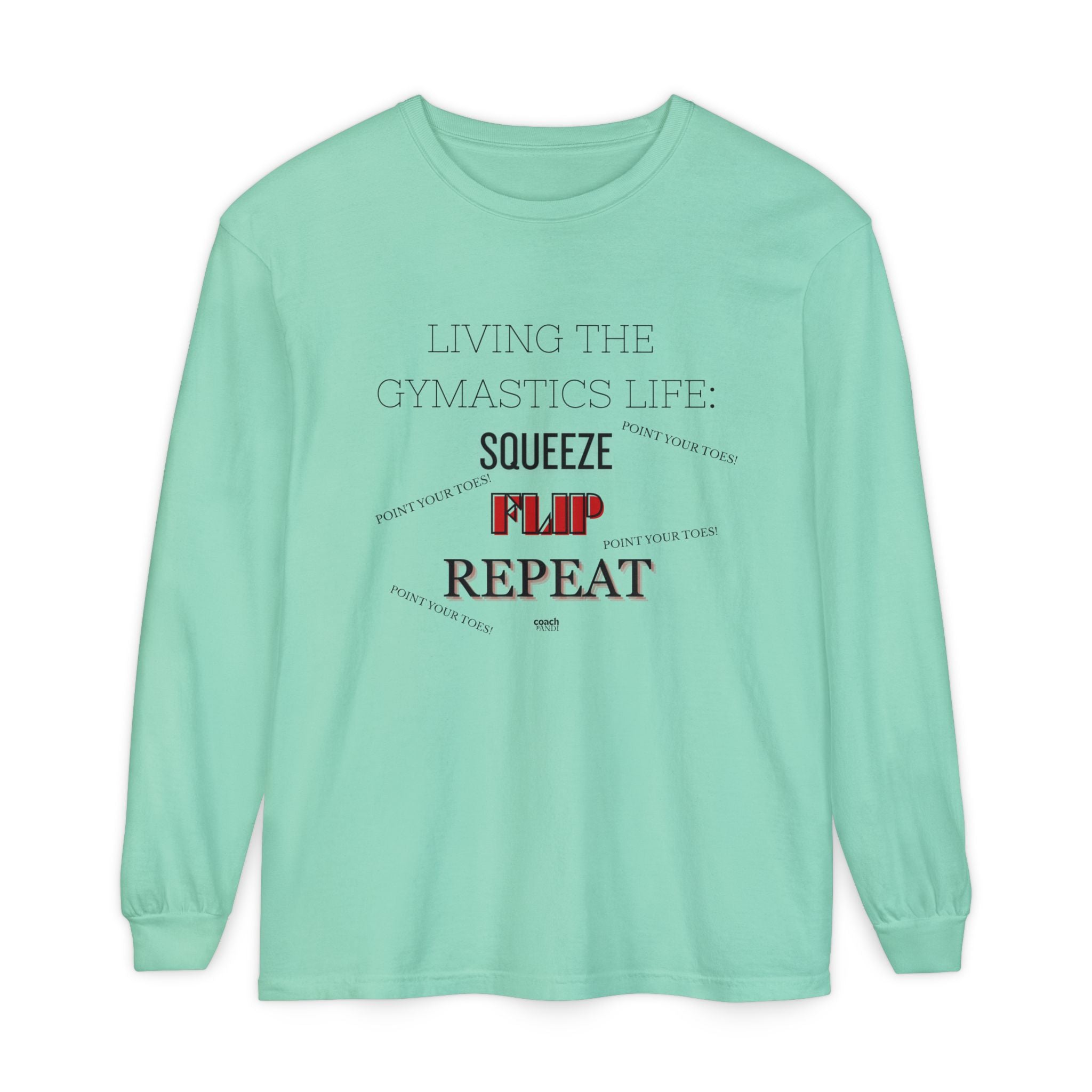 Squeeze Flip Repeat - Red (Adult Longsleeve Shirt)