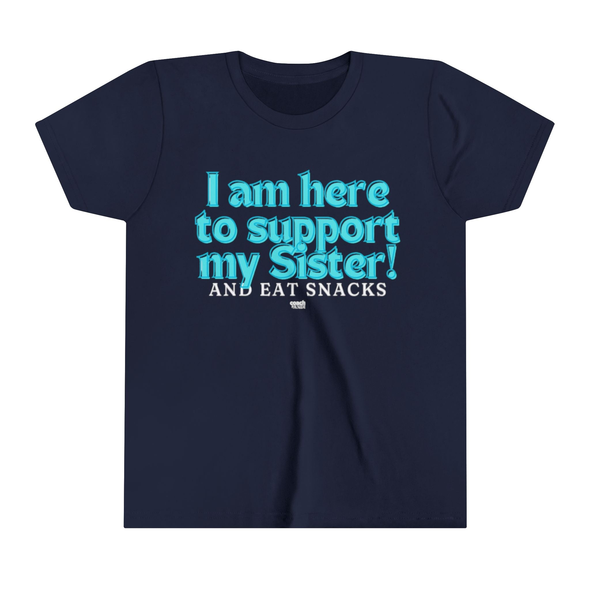 Sister Snack Support-Turquoise (Youth Short Sleeve Tee)