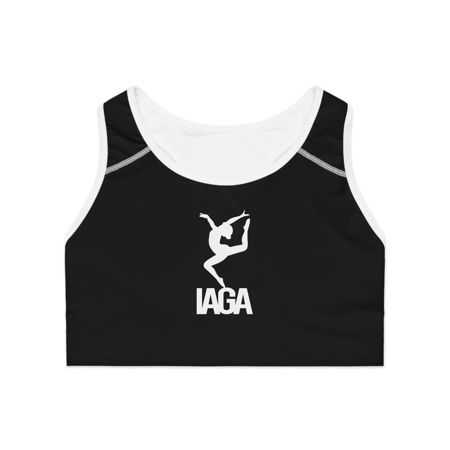 IAGA Team-Black (Sports Bra (AOP)