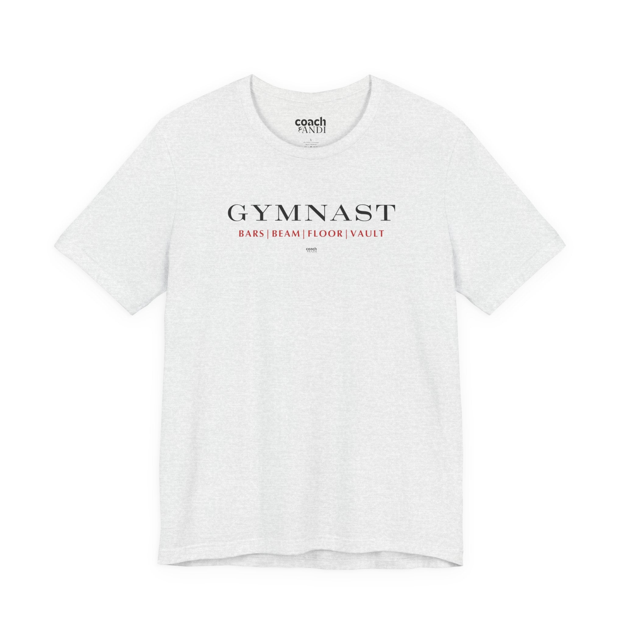 GYMNAST (Bars Beam Floor Vault) Tshirt - Red (Adult)