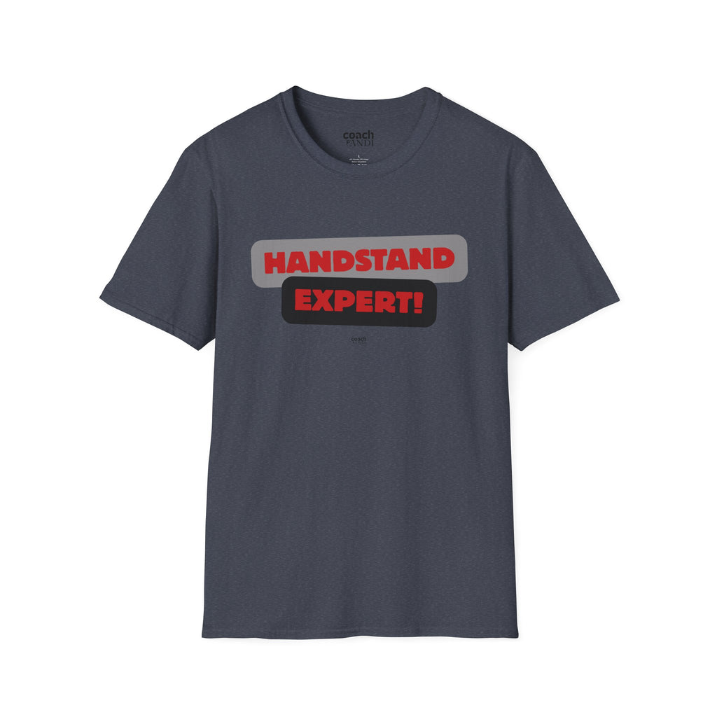 Handstand Expert Tshirt - Red/Black (Adult)
