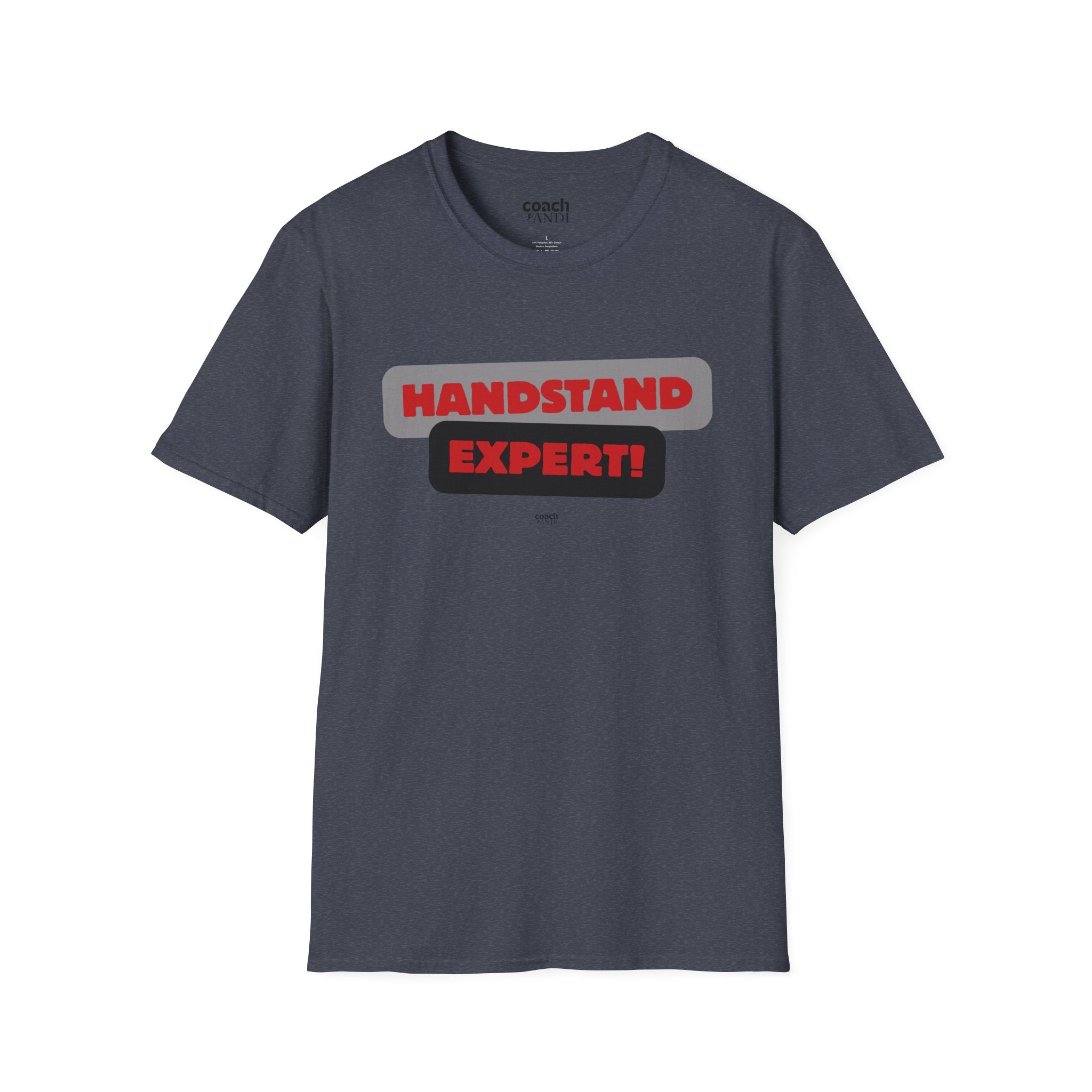 Handstand Expert Tshirt - Red/Black (Adult)