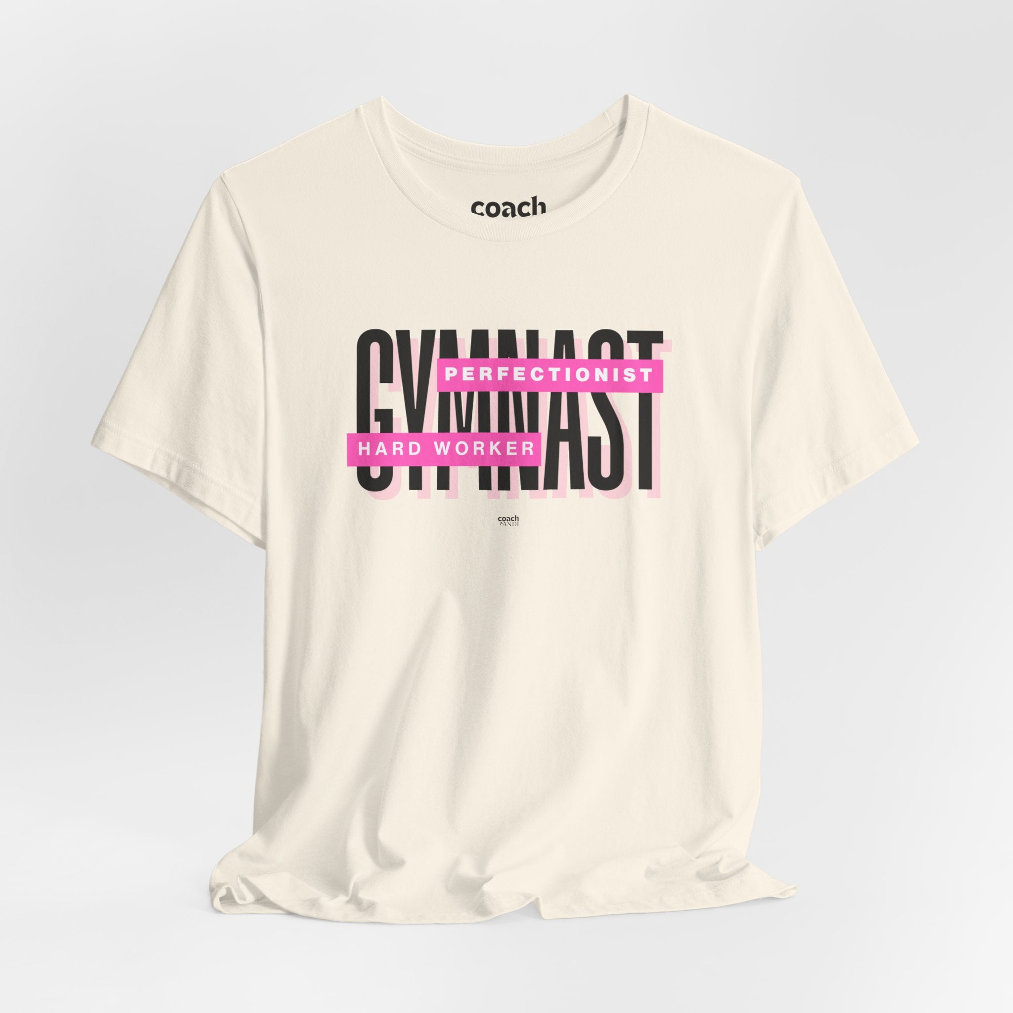 Gymnast Hard Worker Tshirt - Pink (Adult)