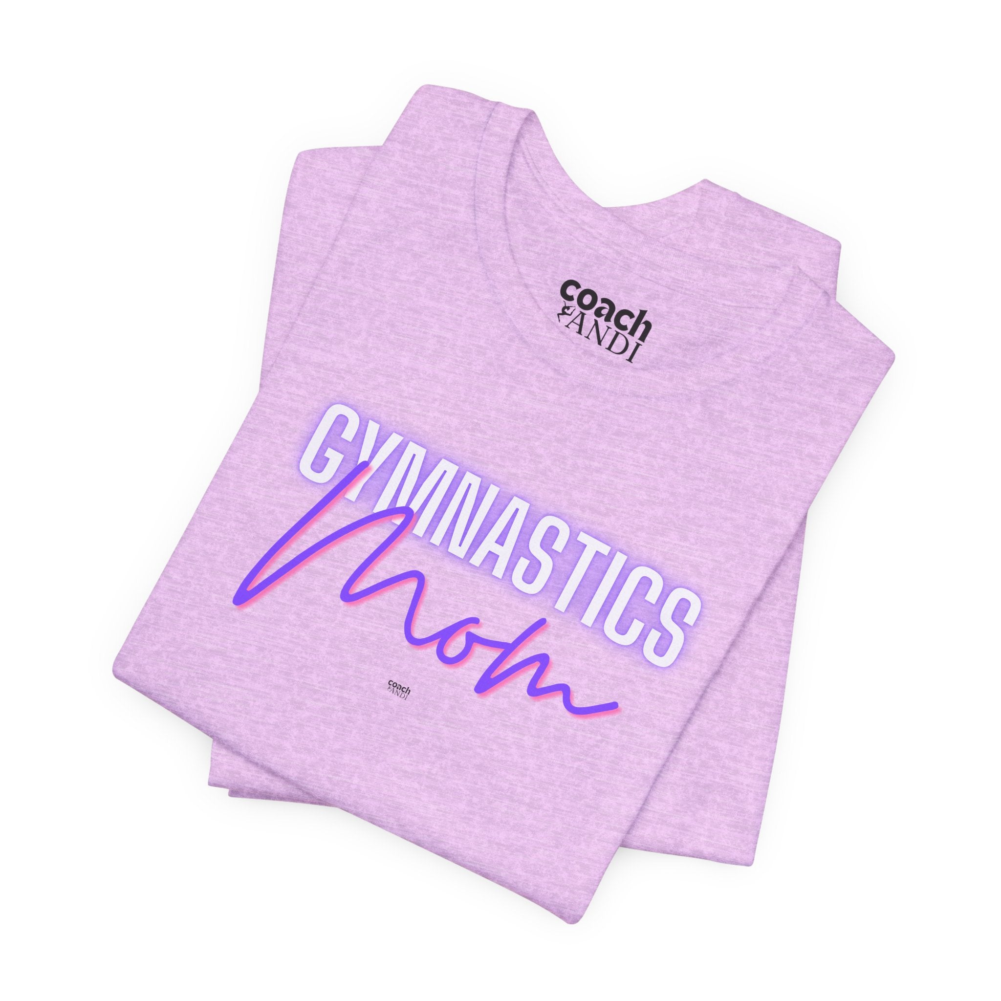 Glow Gym Mom Tshirt - Purple/Pink (Adult)