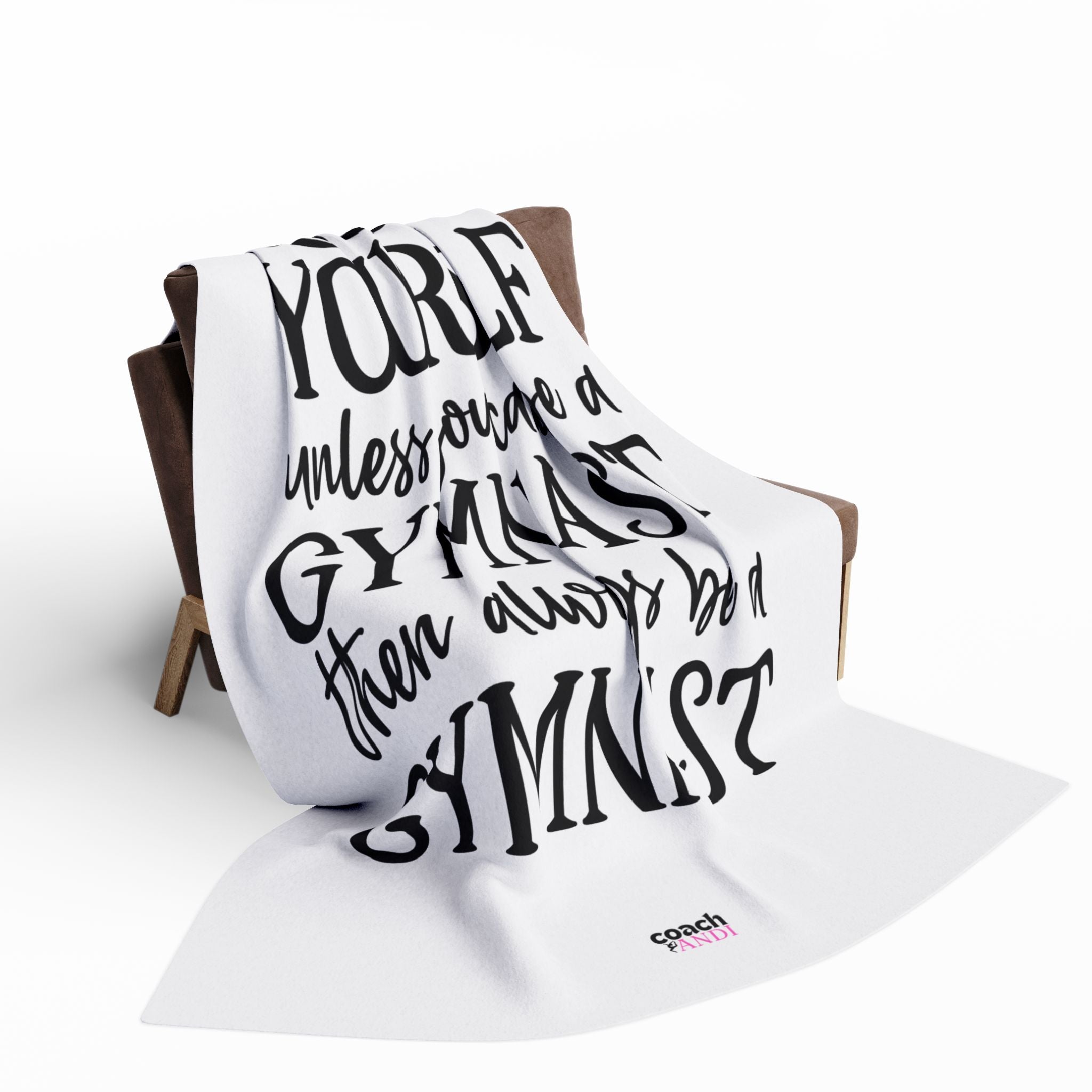 Always Be A Gymnast-White(Arctic Fleece Blanket)